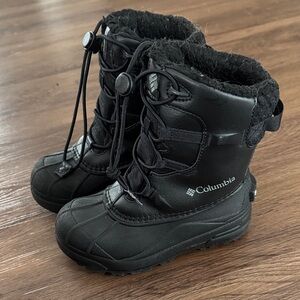 Columbia Kids Black Snow Boots
